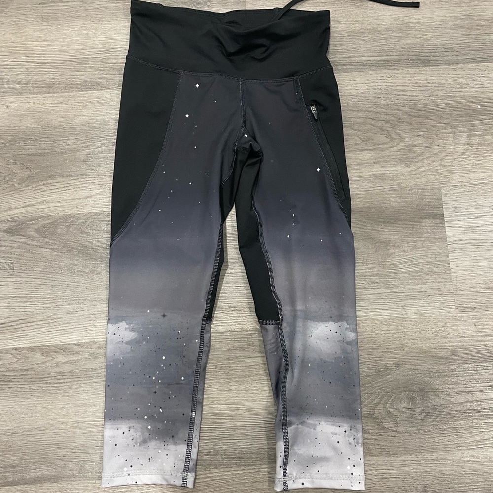Reflective Champion galaxy crop leggings